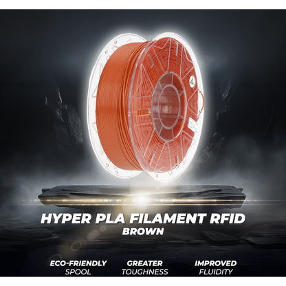 Creality 1.75mm Hyper Series PLA RFID Filament - Brown 1Kg | 3301010465