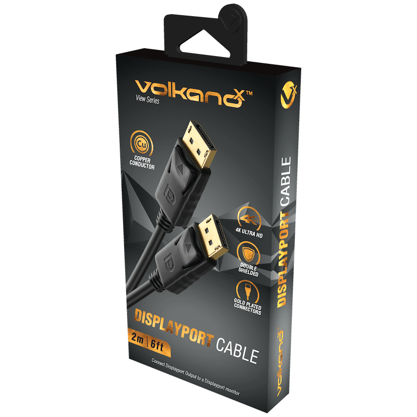VolkanoX View Series DisplayPort Cable 2m | VK-20214-BK