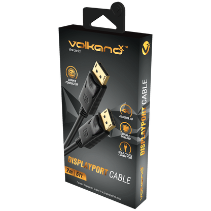 VolkanoX View Series DisplayPort Cable 2m | VK-20214-BK