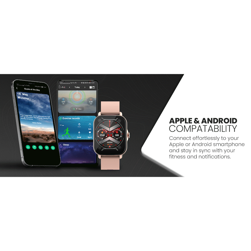 Volkano Active Tech Serene series Watch with heart rate monitor - Gold | VK-5072-GD[V2]