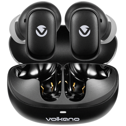 Volkano Sugar-Cube Active Noise Cancelling True Wireless Earphones - Black | VK-2222-BK