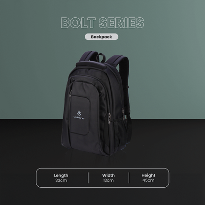 Volkano Bolt series backpack Black | VK-7010-BKBL