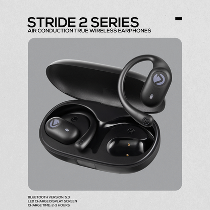 Volkano Stride 2 Air Conduction True Wireless Earphones - Black | VK-1148-BK[V2]