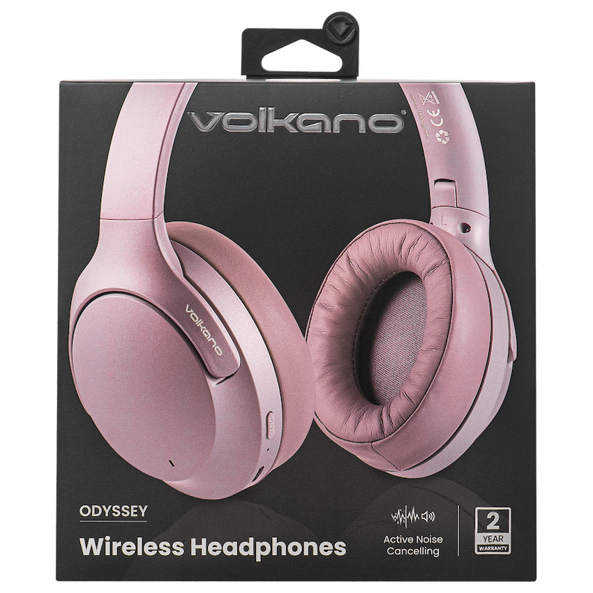 Volkano Odyssey ANC Bluetooth Wireless Headphone - Rose Gold | VK-2103-RG