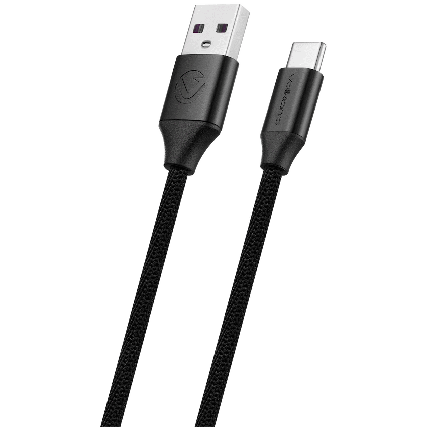Volkano Weave Series Braided Type-C Cable 3m 30w - Black | VK-20145-BK