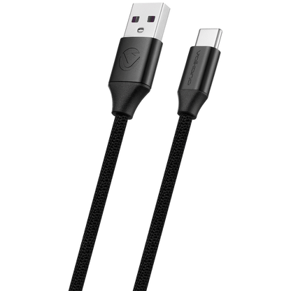 Volkano Weave Series Braided Type-C Cable 3m 30w - Black | VK-20145-BK
