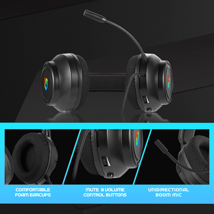 Volkano Gaming Solace Series Wired Gaming headphones | VG-223-BK[V1]