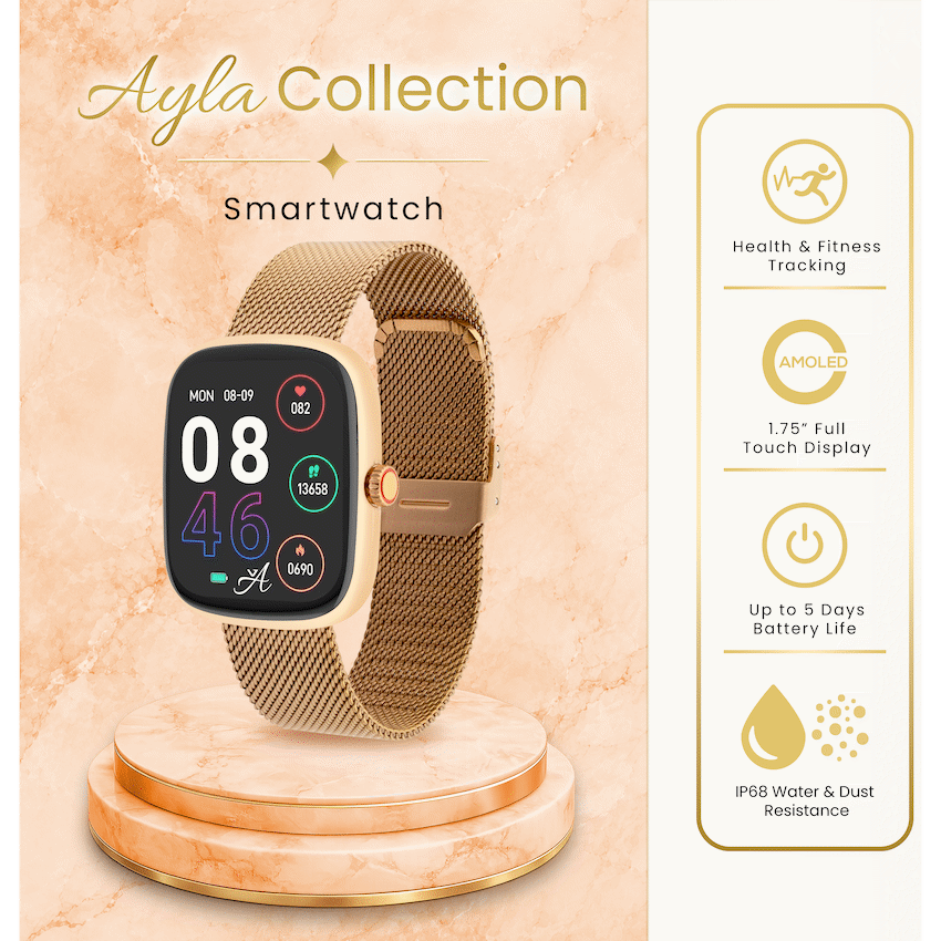 Volkano Ayla Collection Smartwatch with Milanese Strap | VAC3-5104-GD