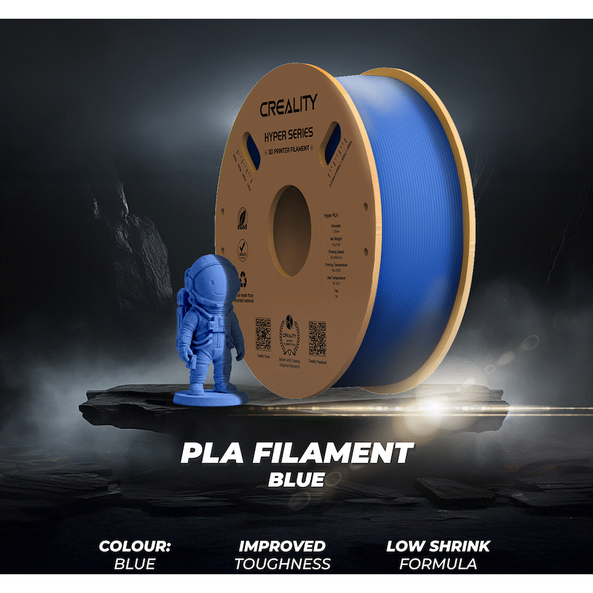 Creality 1.75mm Hyper Series PLA High-Speed Filament - Blue 1Kg | 3301010341