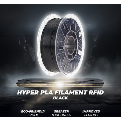 Creality 1.75mm Hyper Series PLA RFID Filament - Black 1Kg | 3301010406