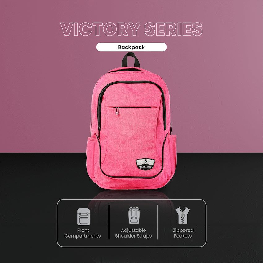 Volkano Victory Backpack - Pink Mel | VK-7038-PK
