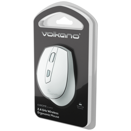 Volkano Chrome Series Wireless Mouse - Gray | VK-20234-GY