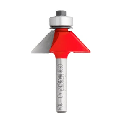 Freud Chamfer Router Bit, D-33.0mm x h-11.5mm x H-53.9mm x C-12.7mm x a-45 x A-1/4" | 40-10425P