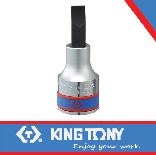 KING TONY SOCKET BIT 1/2" SLOTTED HEAD 14 X 60MM | 402214