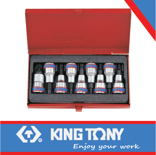 KING TONY SOCKET SET 9PC 1/2" TORX SET T20 T60 60MM | 4109PR