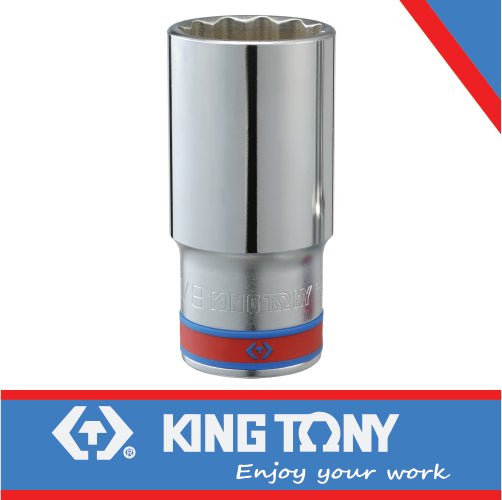 KING TONY SOCKET DEEP 1/2" X 9/16" 12P | 423018S