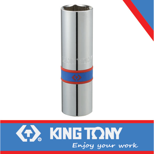 KING TONY SOCKET SPARK PLUG 1/2" RUBBER X 16MM | 463516M