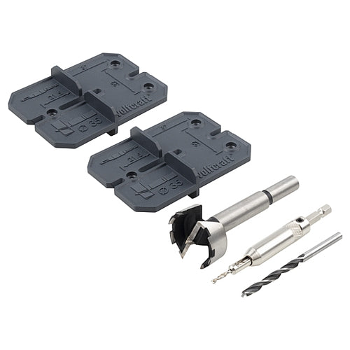 Wolfcraft 5 Piece Hinge Hole Set, Ø 35mm | 4656000