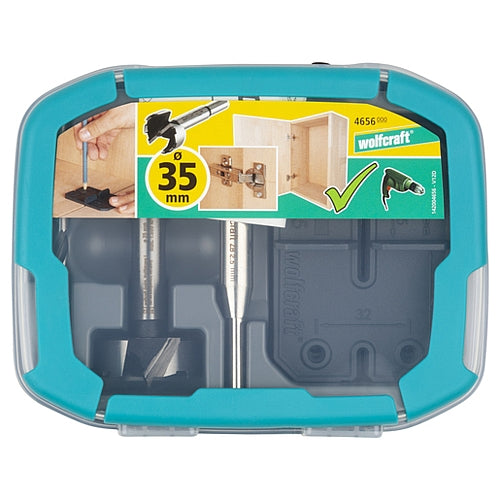 Wolfcraft 5 Piece Hinge Hole Set, Ø 35mm | 4656000