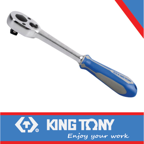 KING TONY RATCHET 1/2" REVERSIBLE 250MM 32 TEETH | 4779 10G