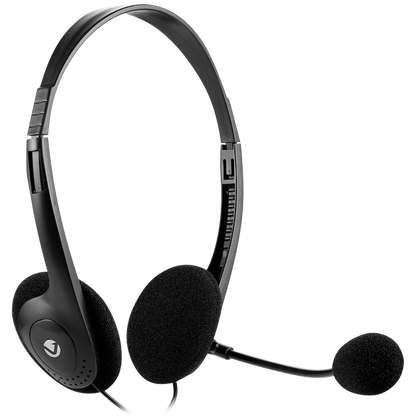 Volkano Chat 2 Stereo Headset with Boom Microphone | VK-20151-BK