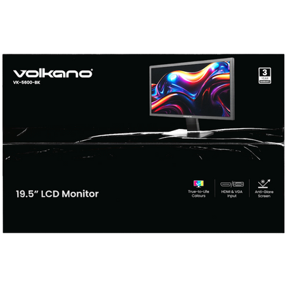 Volkano 19.5" TN Monitor with HDMI/VGA, 75 Hz | VK-5600-BK