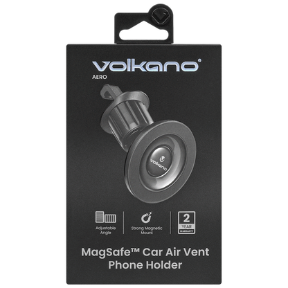 Volkano Aero Series MagSafe Air Vent Car Phone Holder - Black | VK-5307-BK