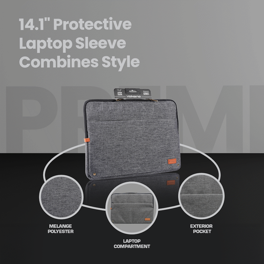 Volkano Premier Series Laptop Sleeve 14.1" | VK-7020-BK14.1