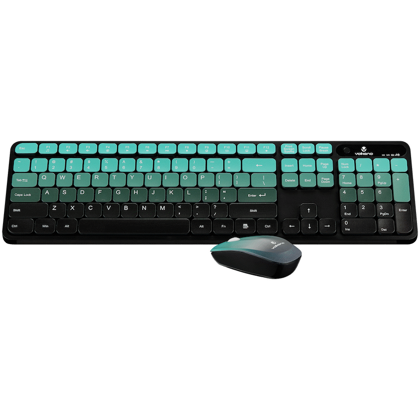 Volkano Prism Series Bluetooth Wireless Keyboard and Mouse - Teal | VK-20248-TL