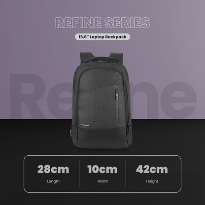 Volkano Refine 15.6" Laptop Backpack - Black/Charcoal | VK-7119-BKCH