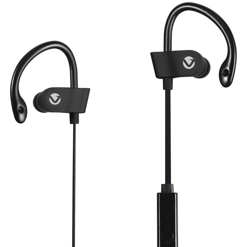 Volkano Circuit Series Sports Hook-In Earphones with Mic | VEH-001-BK