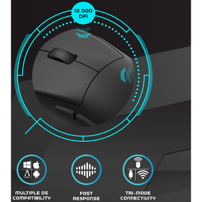 Volkano gaming Arc SL Lightweight Rechargeable multimode Gaming Mouse - Black | VG-202-BK