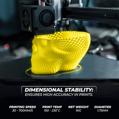 Creality 1.75mm Hyper Series PLA RFID Filament - Yellow 1Kg | 3301010469