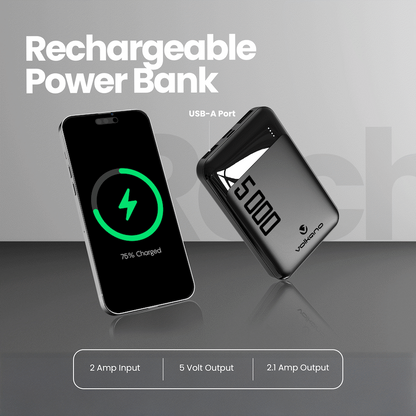 Volkano Punch Series 5000mah Power Bank | VK-9020-BK
