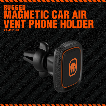 Rugged by Volkano Magnetic Car Air Vent Phone Holder | VK-4101-BK