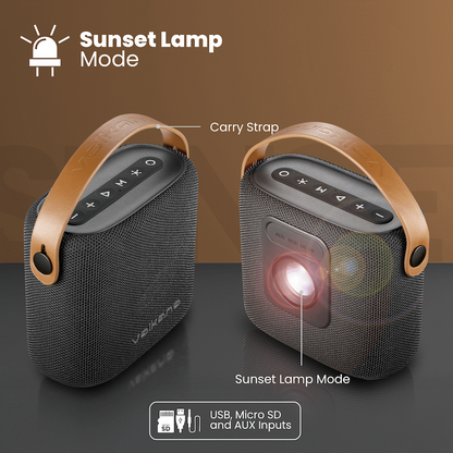 Volkano Flame Series Bluetooth Speaker - Black | VK-3141-BK