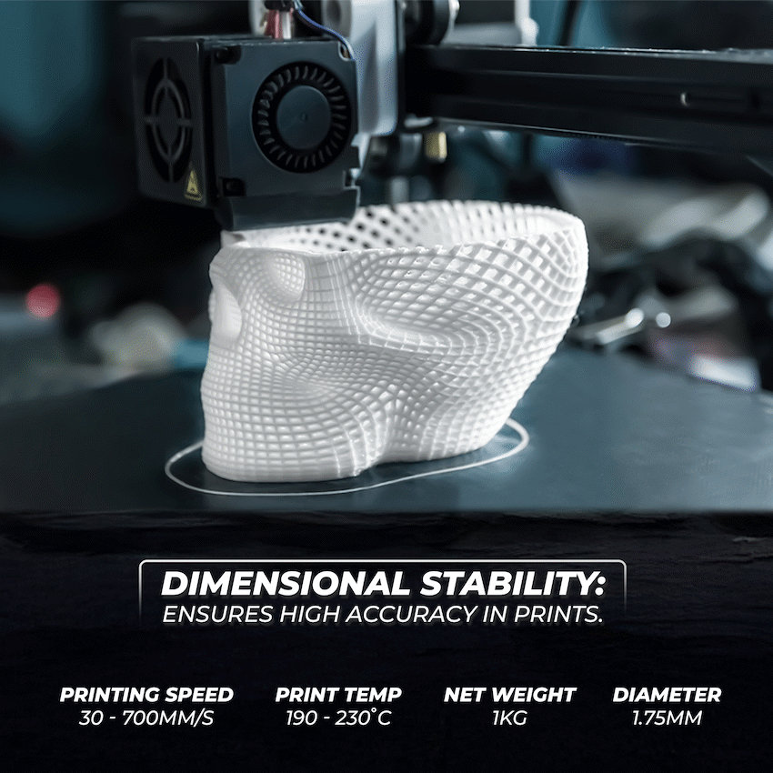 Creality 1.75mm Hyper Series PLA RFID Filament - White 1Kg | 3301010405