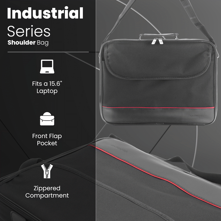 Volkano Industrial Series Shoulder Bags - Black | VB-VLB200