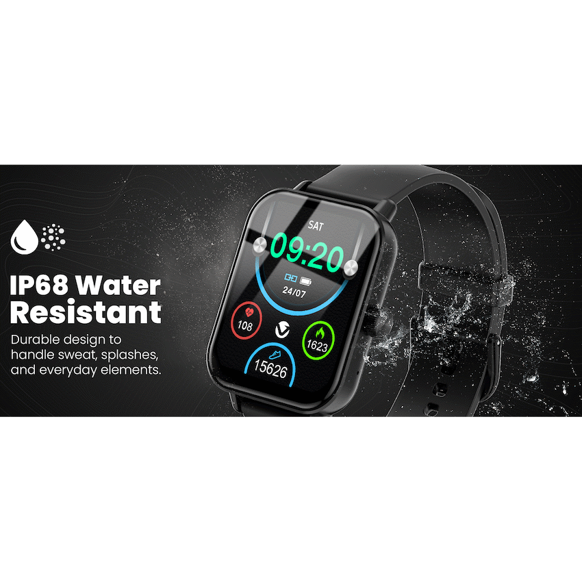 Volkano Chroma Series Smartwatch with Black Strap | VK-5088-BK