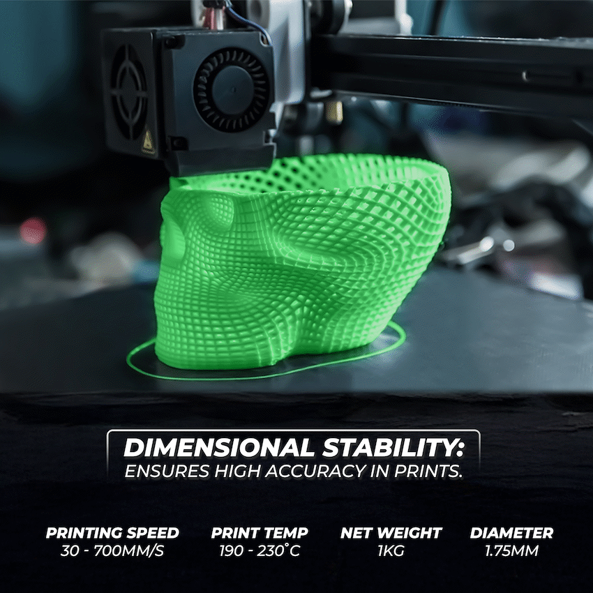 Creality 1.75mm Hyper Series PLA RFID Filament - Green 1Kg | 3301010468