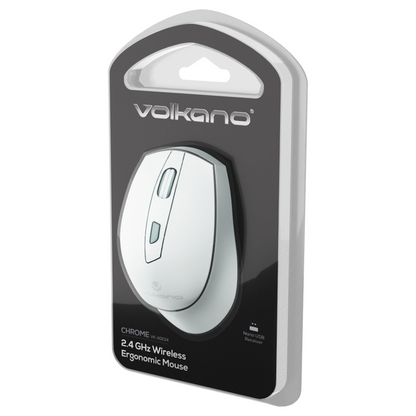 Volkano Chrome Series Wireless Mouse - Gray | VK-20234-GY
