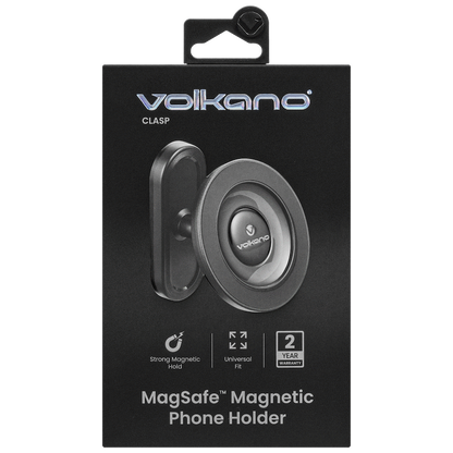 Volkano Clasp Series Magnetic Phone Holder - Black | VK-5305-BK