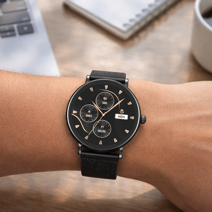 Volkano Valencia Series Ladies Smart Watch - Black | VK-5050-BK