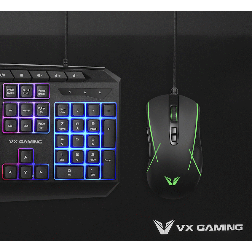 VX Gaming Helios Series 3-in-1 Gaming Combo | VX-148-BK
