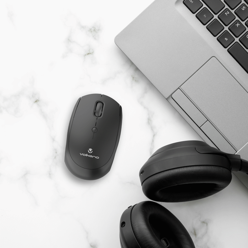 Volkano Talc Wireless Mouse - Black | VK-20197-BK