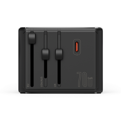 Volkano Jetsetter series 70W PD Travel Adaptor | VK-8027-70-BK