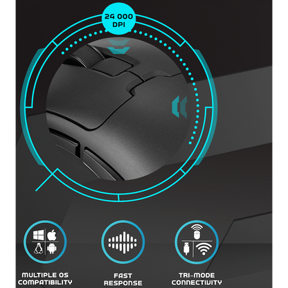 Volkano gaming Arc Ultra-Lightweight Rechargeable Gaming Mouse | VG-201-BK