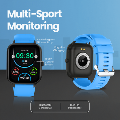 Volkano Chroma Series Smartwatch with Blue Strap | VK-5088-BL