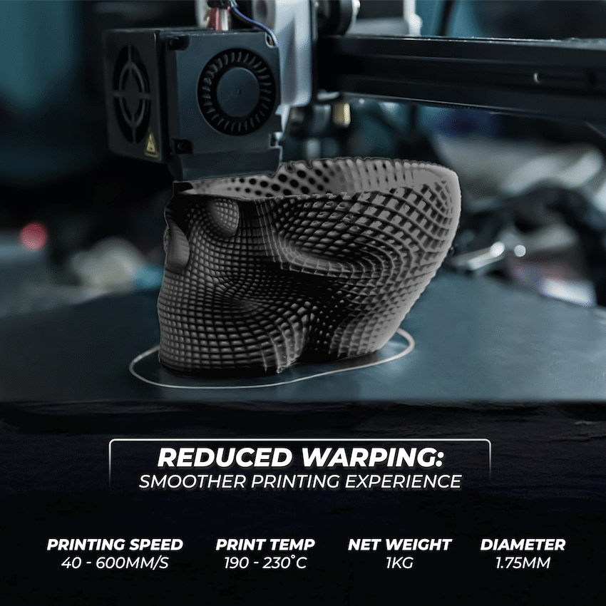 Creality 1.75mm Hyper Series PLA High-Speed Filament - Black 1Kg | 3301010343