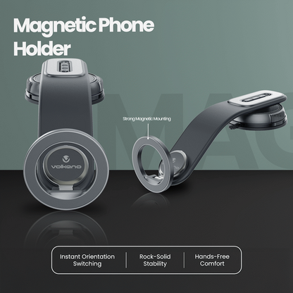 Volkano Arcmount Bendable Dash Mount Magnetic Phone Holder - Black | VK-5304-BK
